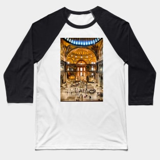 Turkey. Istanbul. Hagia Sophia. Interior. Baseball T-Shirt